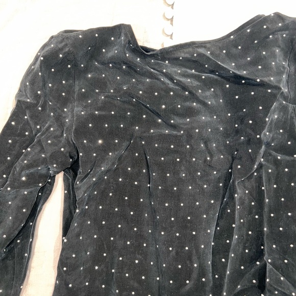 Anine Bing Rhinestone Black Long Sleeve Dress - Picture 2 of 4